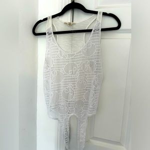 Skull bathing suit cover tank top